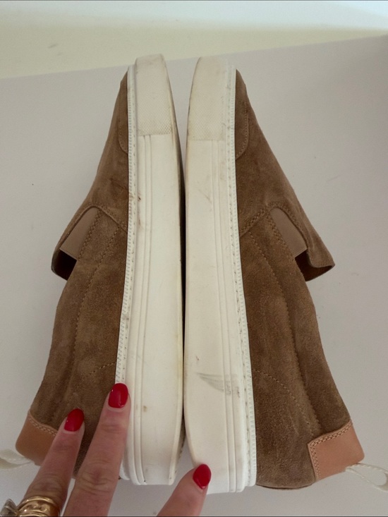 Todd Snyder Tuscan Brown Suede Slip-On Loafers with White Sole Sz 10.  New Tub9 main image 7